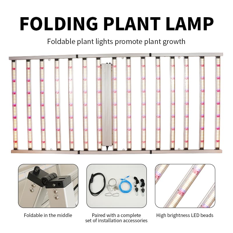 Samsung Lm301h Vertical Farm Greenhouse Folding 1400w 1500w Led Grow Light