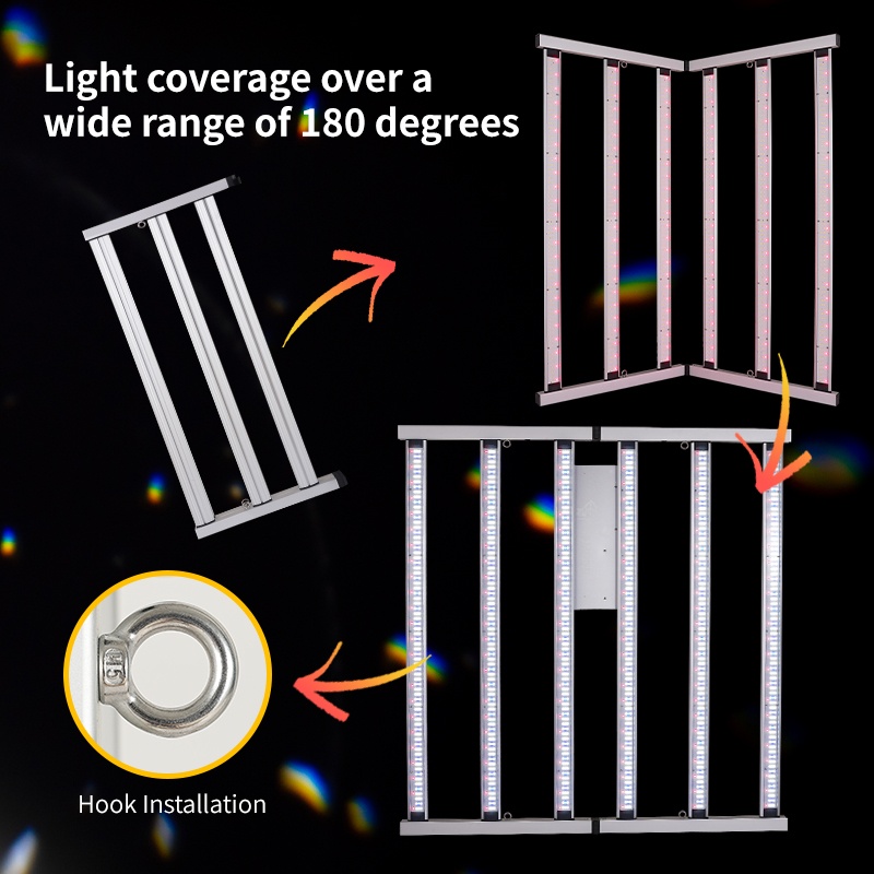 Remette Commercial Plant Light 600w Folding 301h Evo Hydroponic Grow Lights