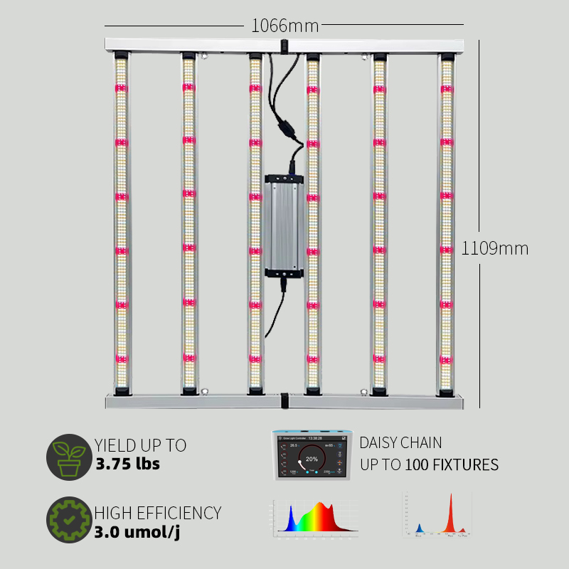 4x4 ft greenhouse hydroponic grow tent 600w 720W 800W lm301h grow light