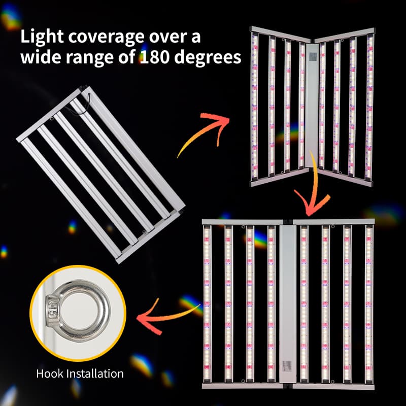 Samsung Lm301h Lm281b 4x4ft Full Spectrum 720w Led Grow Light for Grow Tent