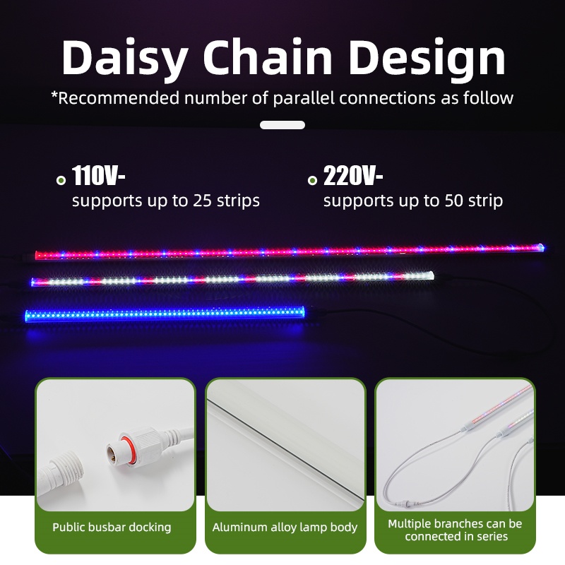 Full spectrum led grow light outdoor t8 led grow light bulbs 10w 15w 18w