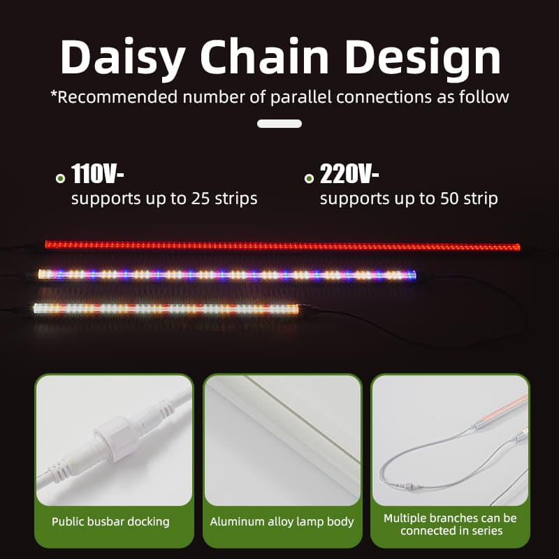 Rt-T806wd Led Tube Light 60cm 90cm 120cm Full Spectrum Plant Lights for Indoors